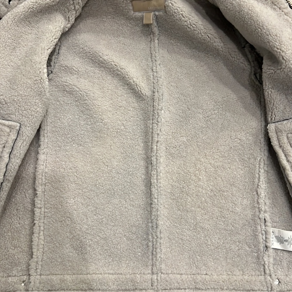 Michael Kors Faux Shearling Sherpa Lined women’s black jacket - Picture 8 of 8